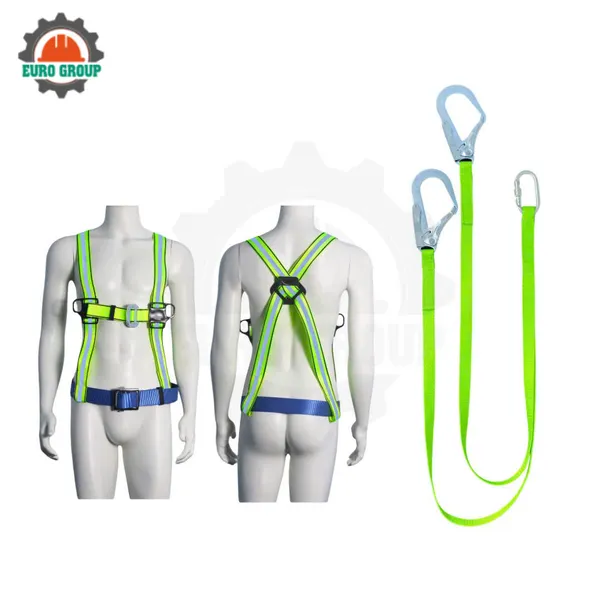 Dây đai bán thân KV2 2 móc dây bẹ khóa vuông