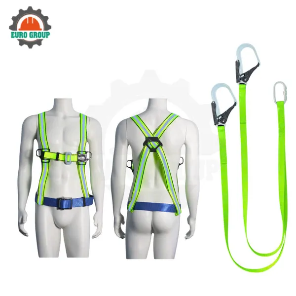 Dây đai bán thân KV2 2 móc dây bẹ khóa vuông