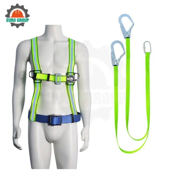 Dây đai bán thân KV2 2 móc dây bẹ khóa vuông