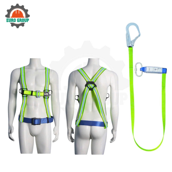 Dây đai bán thân KV3 khóa vuông 1 móc sắt dây bẹ giảm xóc