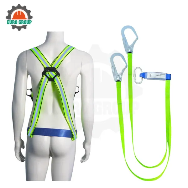 Dây đai bán thân KV4 khóa vuông 2 móc dây bẹ giảm xóc