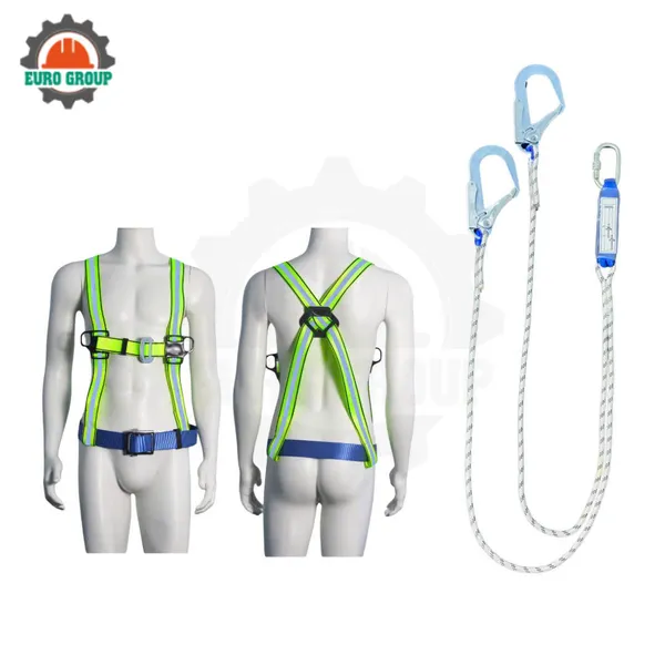 Dây đai bán thân KV8 khóa vuông 2 móc dây thừng giảm xóc