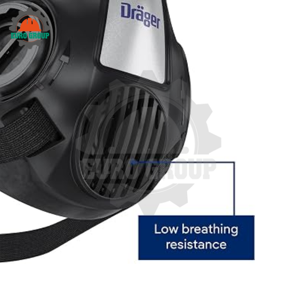 Mặt Nạ Nửa Mặt Dräger X-plore 3500 DrägerFlex Mềm Mại, Đai FlexiFit, Thiết Kế Tháo Lắp Nhanh