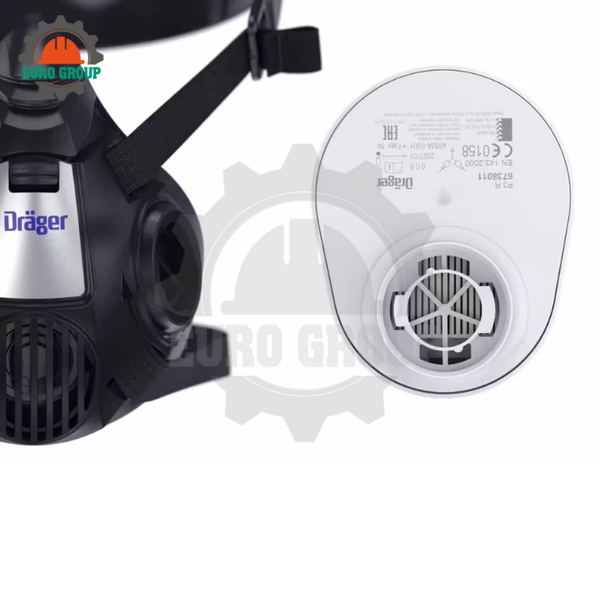 Mặt Nạ Nửa Mặt Dräger X-plore 3500 DrägerFlex Mềm Mại, Đai FlexiFit, Thiết Kế Tháo Lắp Nhanh