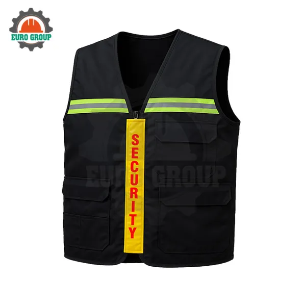 Áo ghi lê bảo vệ đen chuyên nghiệp