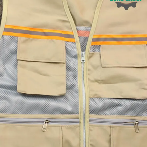 Áo ghi lê kỹ sư vải kaki thành công – Phản quang an toàn, form đứng dáng