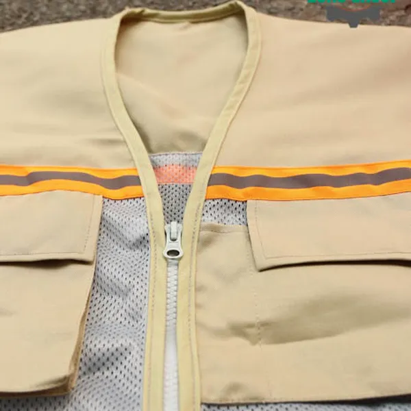 Áo ghi lê kỹ sư vải kaki thành công – Phản quang an toàn, form đứng dáng