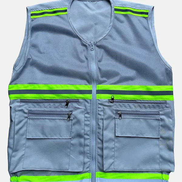 Áo ghi lê kỹ thuật cao cấp 6 túi – Phản quang an toàn, tiện dụng cho kỹ sư