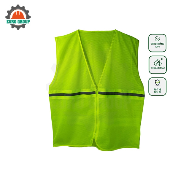 Áo phản quang Hà Nội 1 khóa kéo