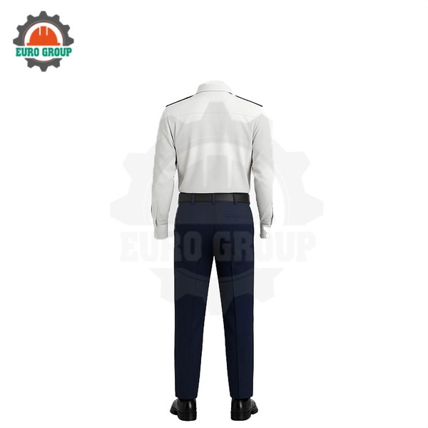 Đồng phục bảo vệ trắng cao cấp mẫu 4