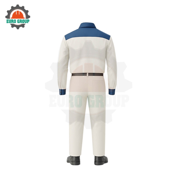 Đồng phục kỹ sư xám trắng phối bưu điện