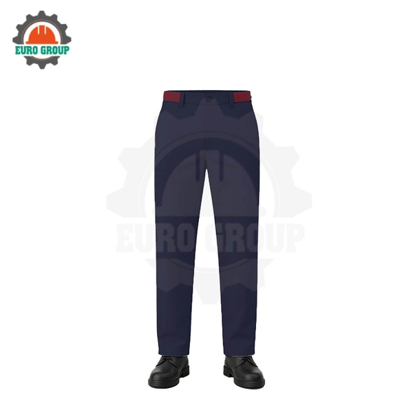 Đồng phục kỹ sư xanh đen phối đỏ