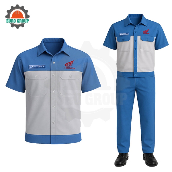 Đồng phục kỹ thuật viên Honda vải kaki 65/35