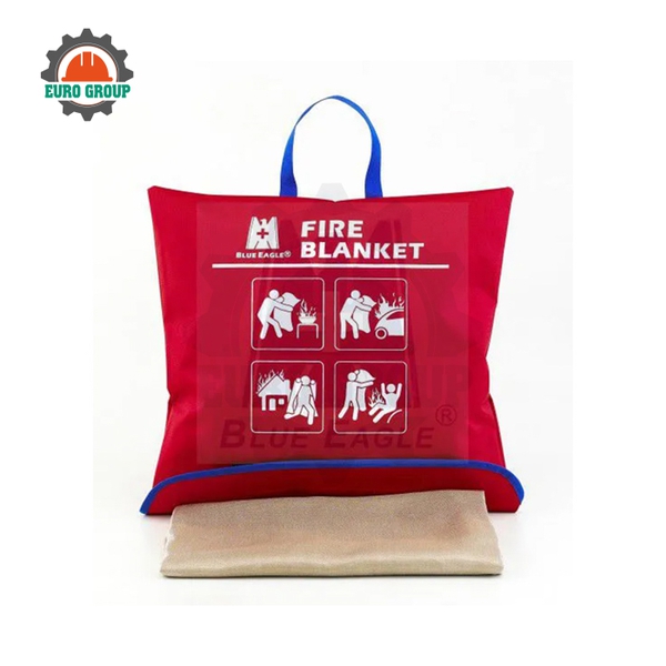 Mền Chống Cháy Blue Eagle ATG1515 Chịu Nhiệt 530°C, Hỗ Trợ Dập Tắt Đám Cháy Nhỏ