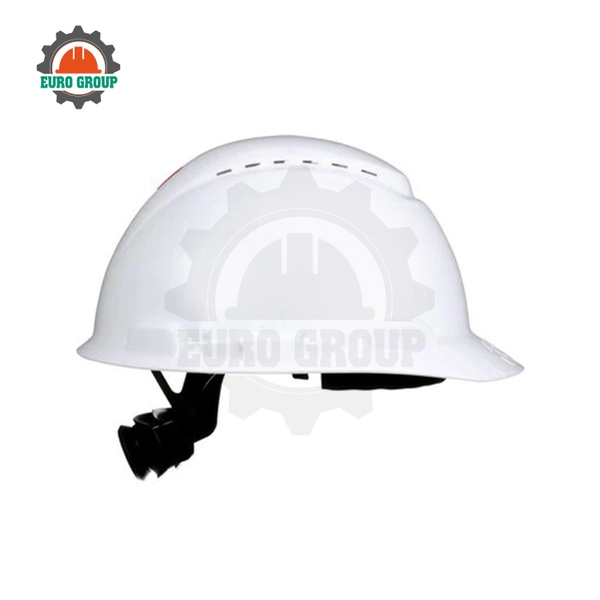 Nón Bảo Hộ 3M SecureFit H-701SFV-UV Trắng Có Lỗ Thoáng Khí Ôm Đầu, Giảm Áp Lực Khi Đội Lâu