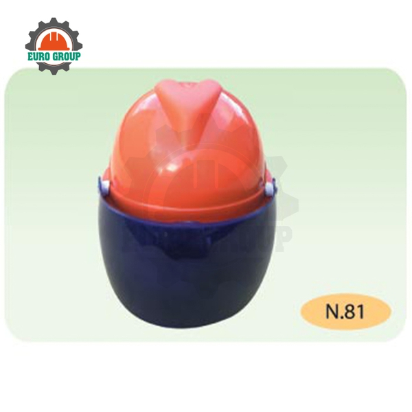 Nón Bảo Hộ Nhựa Kính Hàn N.81 Chống Va Đập, Kèm Kính Bảo Vệ Mắt
