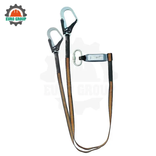 N12 - Dây bẹ sọc nâu 2 móc thép giảm xóc đen chịu tải cao