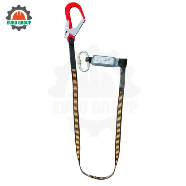 N7 - Dây bẹ sọc nâu 1 móc nhôm giảm xóc đen chịu tải cao