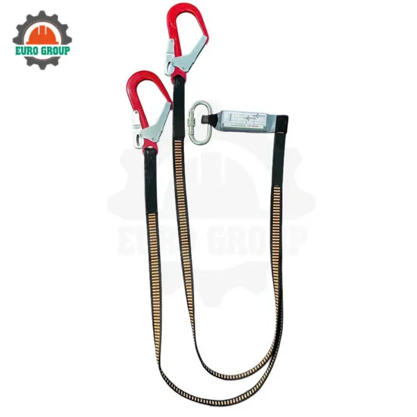 N8 - Dây bẹ sọc nâu 2 móc nhôm giảm xóc đen chịu lực cao