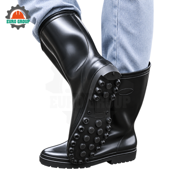 Ủng Cao Su Đen TGP-011 PVC Chống Nước Chống Trơn Trượt