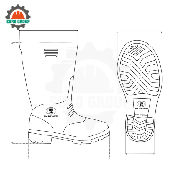 Ủng Chống Hóa Chất Chống Axit Bazơ Dầu Chống Trơn Trượt