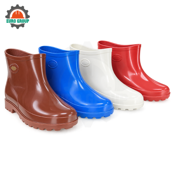 Ủng Lùn TGP PVC Thấp Cổ Cho Nữ Chống Nước Chống Trơn