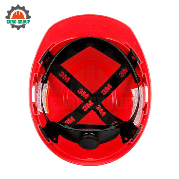Nón Bảo Hộ 3M H705R Đỏ Không Lỗ Thoáng Khí Chống Va Đập