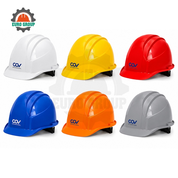 Mũ Bảo Hộ Lao Động COVD HF-001-2A Nhựa ABS Chống Cháy, Chịu Lực