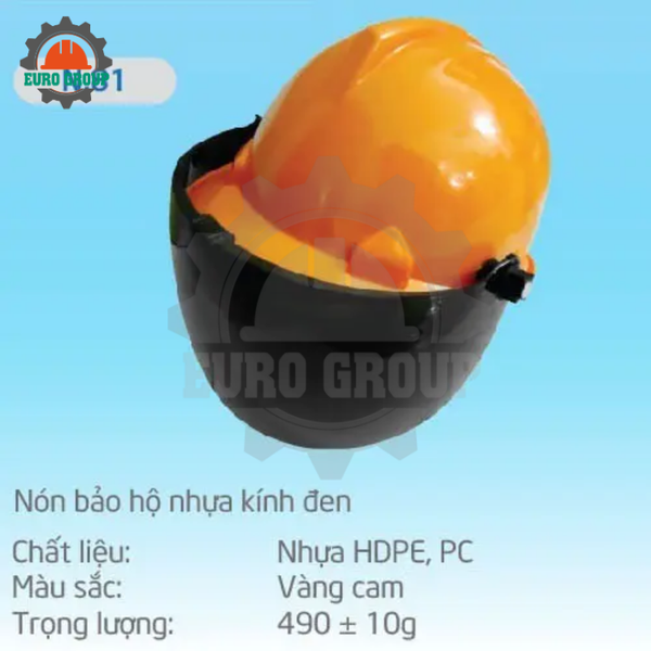 Nón Bảo Hộ Nhựa Kính Đen BB-N81