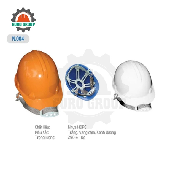 Nón Bảo Hộ Khóa Vặn N004 Chống Va Đập, Điều Chỉnh Linh Hoạt