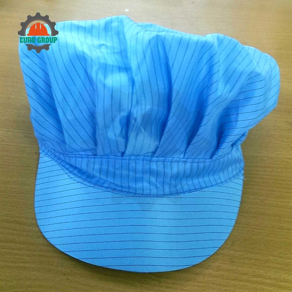 Mũ Lưỡi Trai Chống Tĩnh Điện Phòng Sạch Có Lưới Vải Polyester