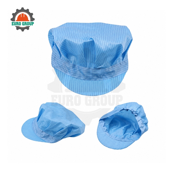 Mũ Lưỡi Trai Chống Tĩnh Điện Phòng Sạch Có Lưới Vải Polyester