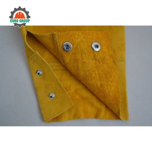 Ống Tay Da Bò Hai Lớp Dài Chống Nhiệt Bảo Vệ Tay