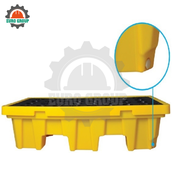 Pallet Nhựa Chống Tràn BlueZEIZ BlueSD-1D HDPE Dung Tích 43L
