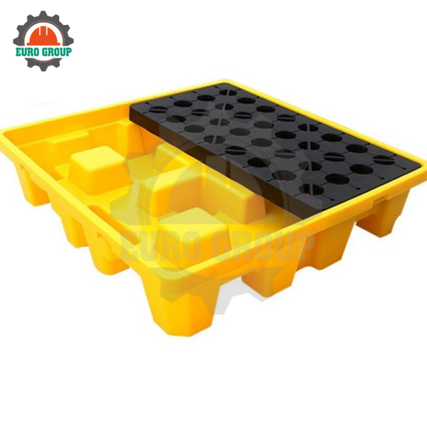 Pallet Nhựa Chống Tràn SYSBEL SPP104 260L LLDPE Cho 4 Phuy