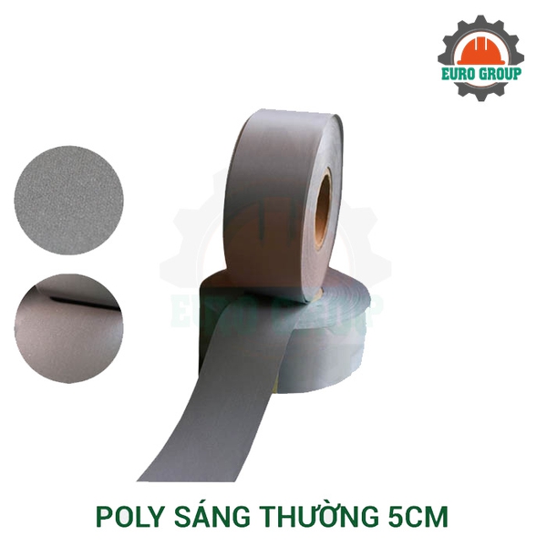 Phản quang Poly xám thường 5cm x 100m