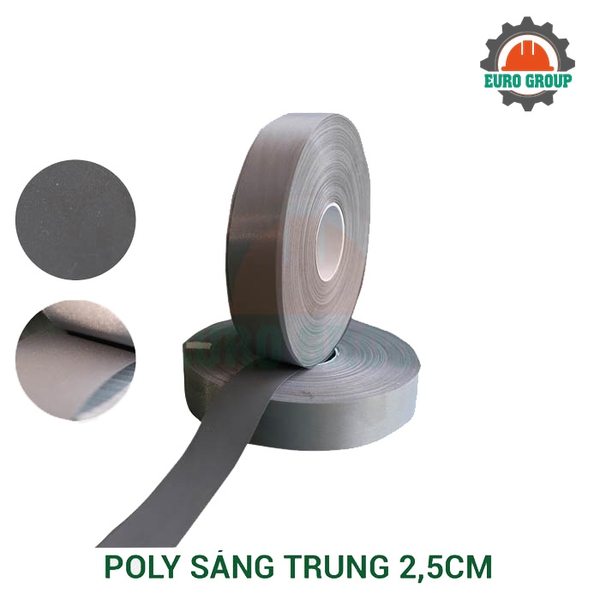 Phản quang Poly xám trung 2.5cm x 100m