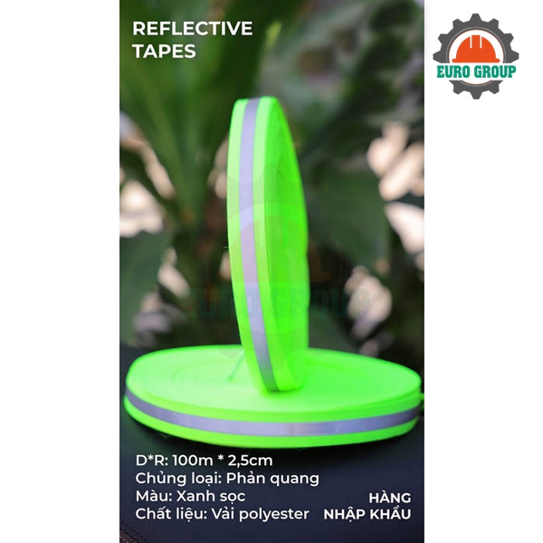 Phản quang vải xanh sọc 2