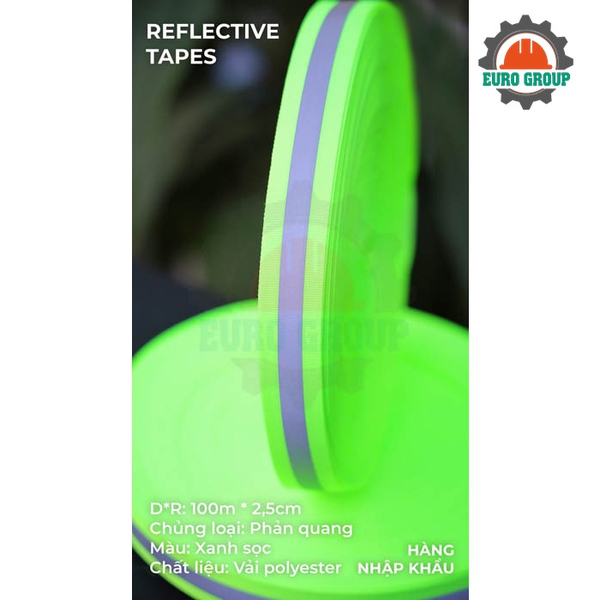 Phản quang vải xanh sọc 2