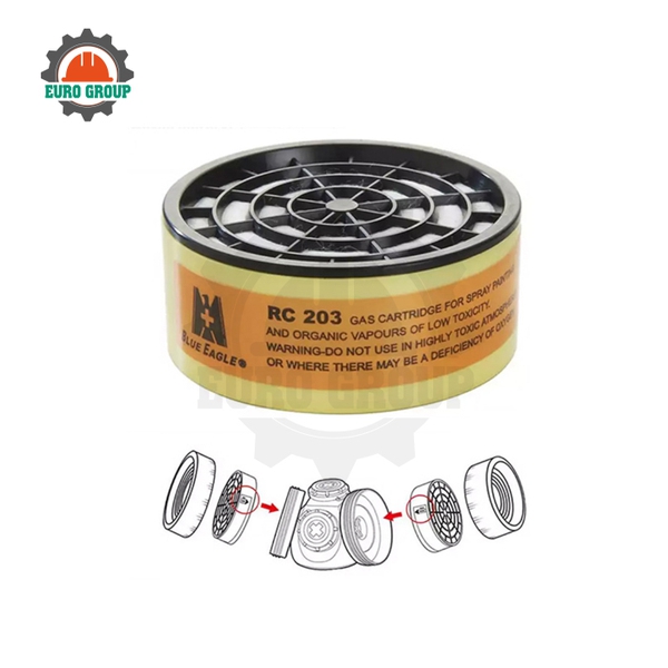 Phin Lọc RC203 Lọc Bụi, Hơi Hữu Cơ Và Hơi Hàn Xì