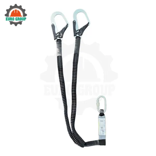 R12 - Dây thun đàn hồi đen 2 móc thép giảm xóc đen chịu tải 2000kg