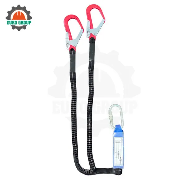 R6 - Dây thun đàn hồi đen 2 móc nhôm giảm xóc xanh chịu tải 2000kg