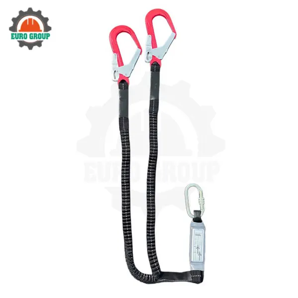 R8 - Dây thun đàn hồi đen 2 móc nhôm giảm xóc đen chịu tải 2000kg