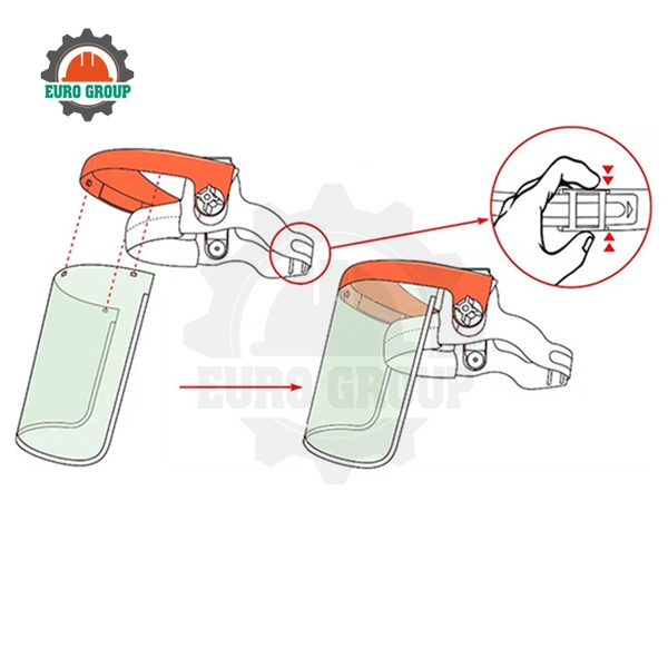 Kính Che Mặt Blue Eagle FC28T Chống Va Đập, Chống Tia UV, Quang Học