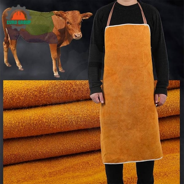 Tạp Dề Da Hàn Chống Nhiệt Chống Tia Lửa Bảo Vệ Cơ Thể