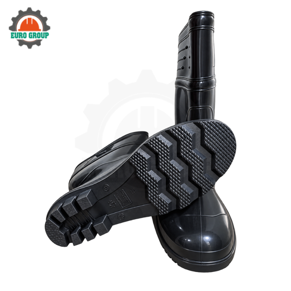 Ủng Tatsing-629 Đen Lót Vớ Xanh Cao 32cm Chống Trơn Trượt