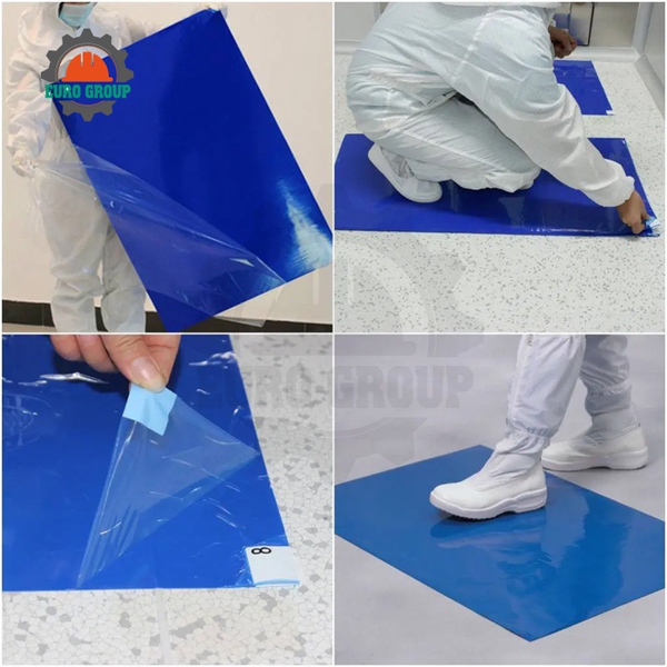 Thảm Dính Bụi 60x90 20 Tấm/Hộp 30 Mic Loại Bỏ Bụi Bẩn Hiệu Quả
