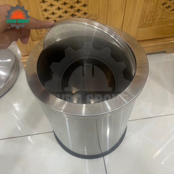 Thùng Rác Inox Bập Bênh Phi 250 x H305mm