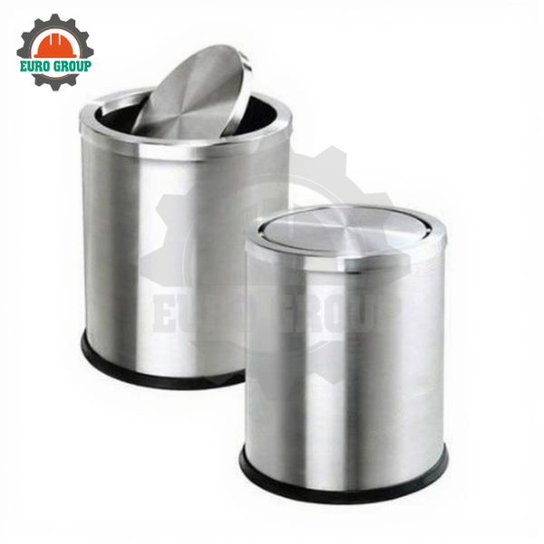 Thùng Rác Inox Bập Bênh Phi 250 x H305mm
