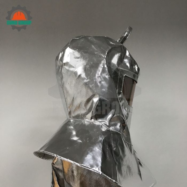 Trùm Đầu Chống Cháy C&G 3H 1200 Độ C Sợi Thủy Tinh Tráng Nhôm